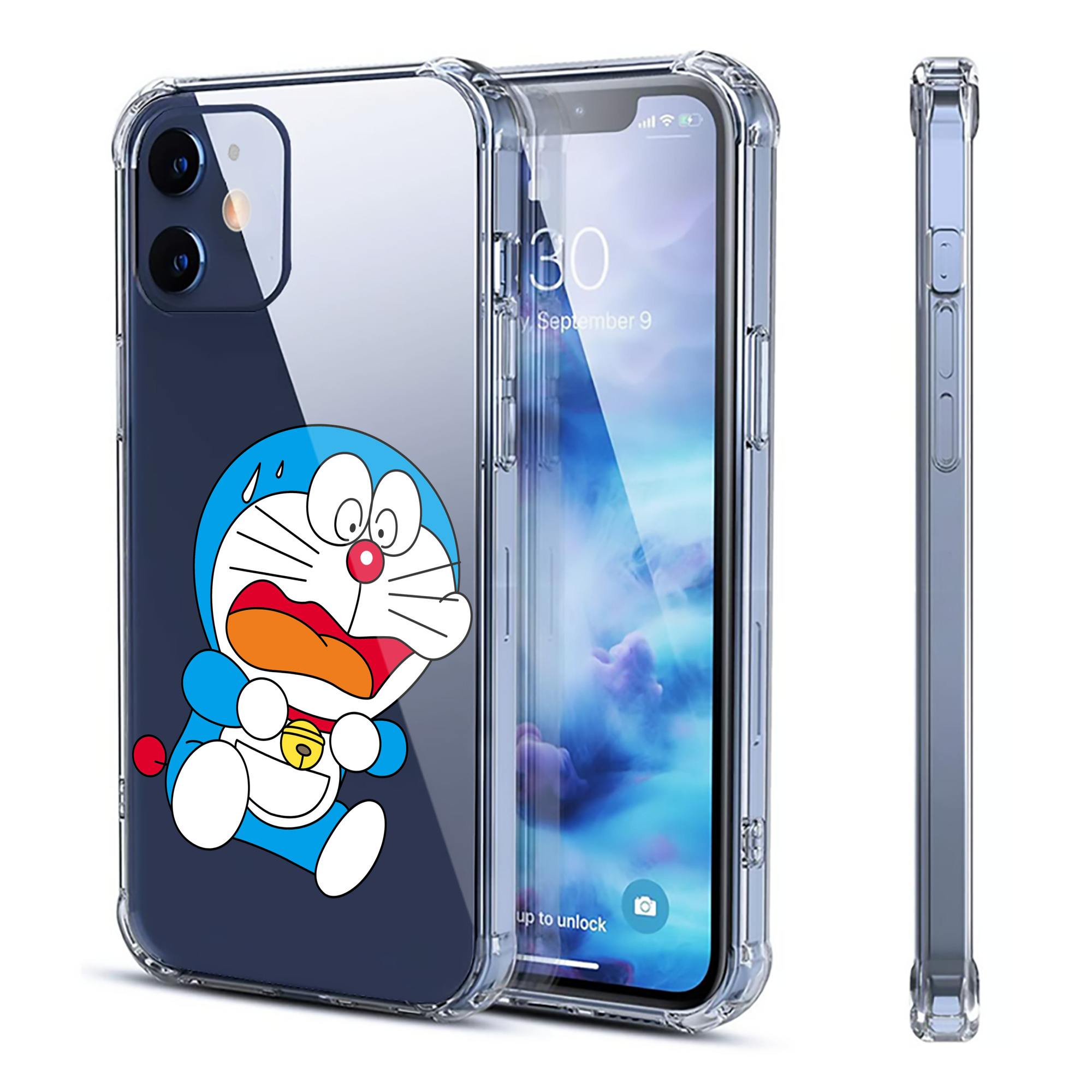 （画像用） ドラえもん Doraemon 【iPhone 12シリーズ対応】透明スマホケース（クリアソフトケース）